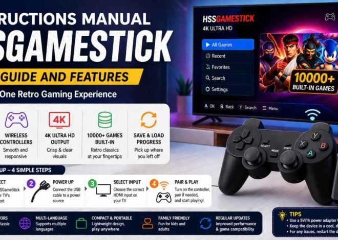 Instructions Manual HSSGameStick Setup Guide and Features