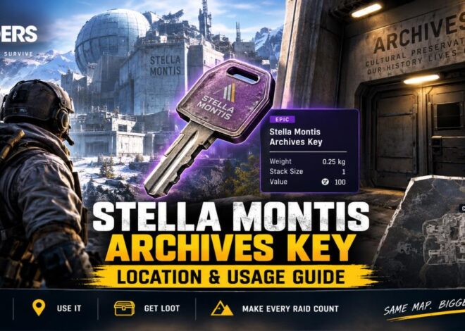 Stella Montis Archives Key Location & Usage Guide